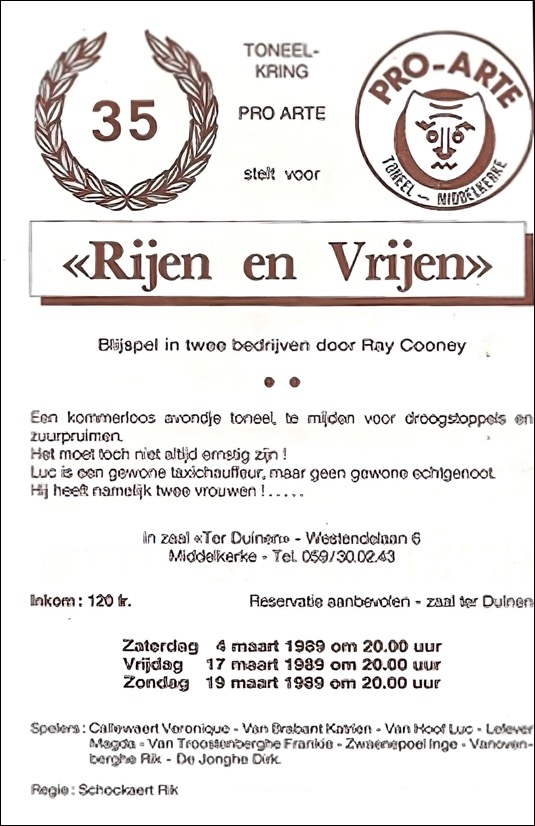 1989:1 Rijen en Vrijen affiche